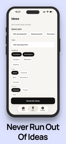 Draftly: AI Caption & Posts Screenshot 6 of 6