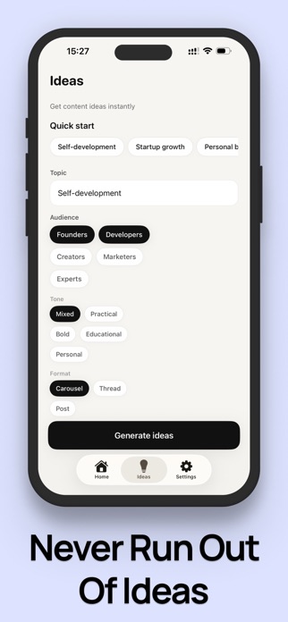 Draftly: AI Caption & Posts Screenshot 6 of 6