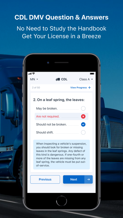 Screenshot #3 pour CDL Practice Written Test