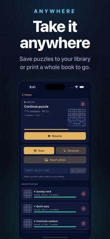 Puzzlesight - Sudoku AI iPhone screenshot