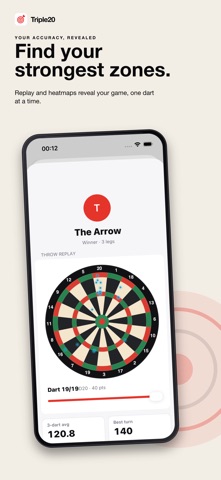 Triple20: Darts Score Tracker iPhone screenshot