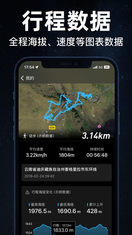 指南针-实时海拔测量gps经纬度定位 screenshot-5