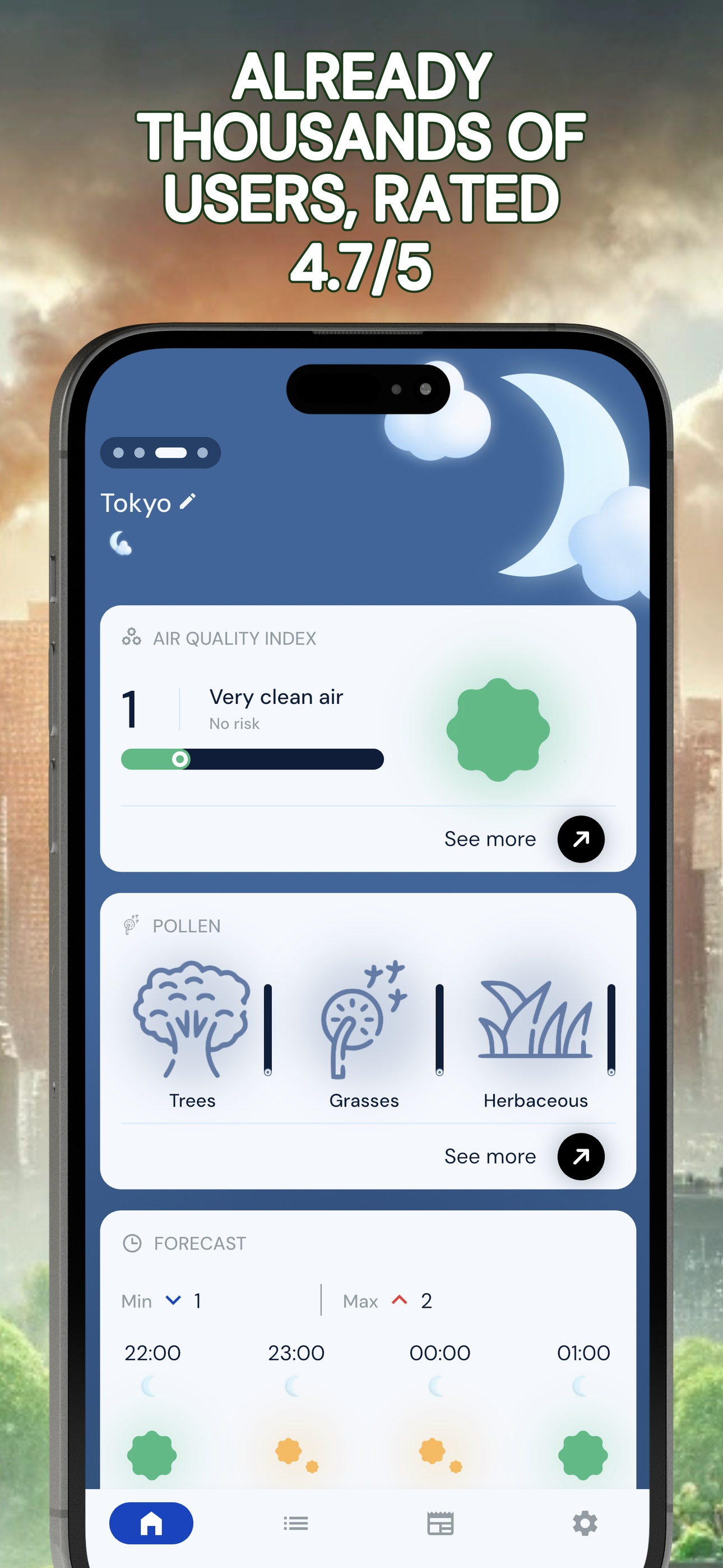 Pollution • Pollen • Widget screenshot 8