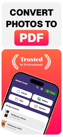 Image to PDF: PDF Rocket screenshot