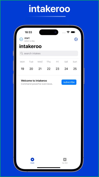 intakeroo - clean food tracker