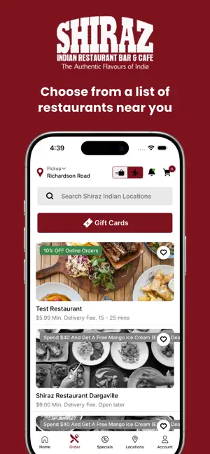 Shiraz Indian Restaurant screenshot 3