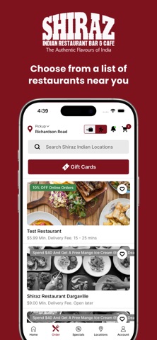 Shiraz Indian Restaurant screenshot