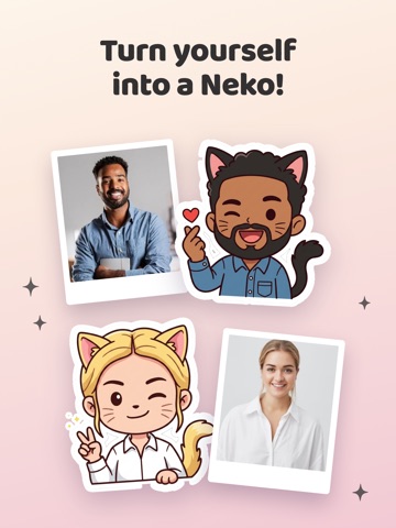 Neko Me - Kawaii Cat Sticker iPad screenshot