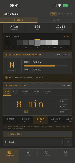 ZoneCalc – Zone System Meter screenshot 3
