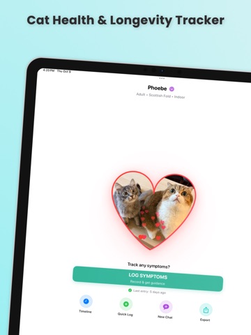 NineLives - Cat Health Tracker iPad screenshot