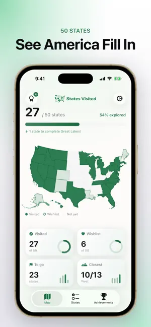 States Visited: USA Travel Map screenshot 1