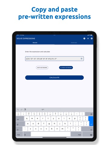 Expression Solver iPad screenshot