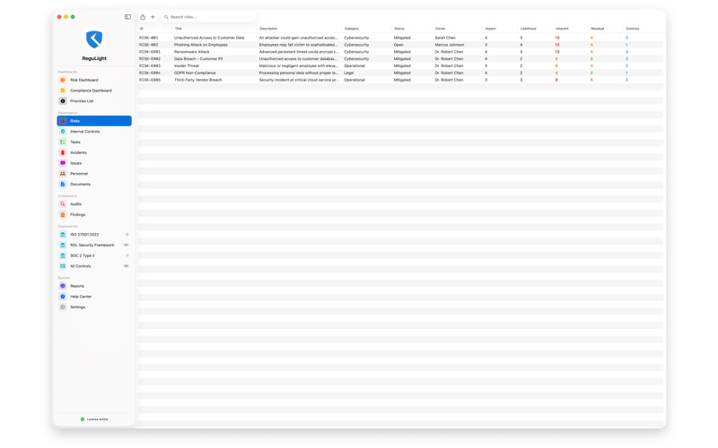 ReguLight screenshot