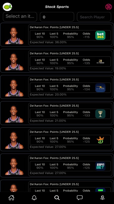 Stock Sports Screenshot