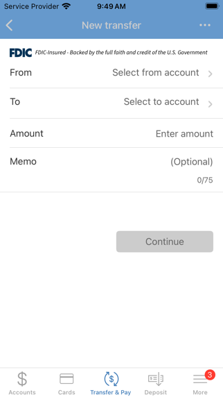 Southwest Capital Bank Screenshot