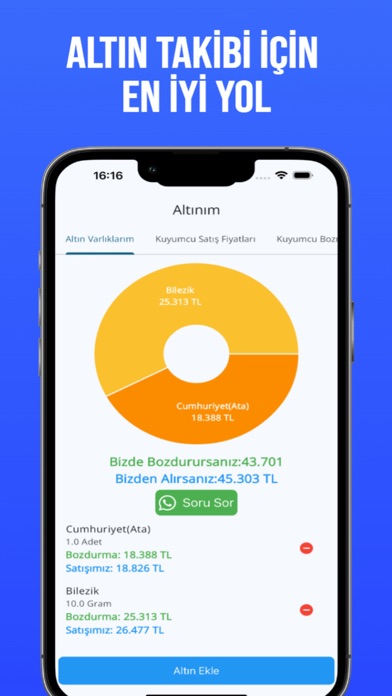 Altınım - Altın Fiyat Takibi Screenshot