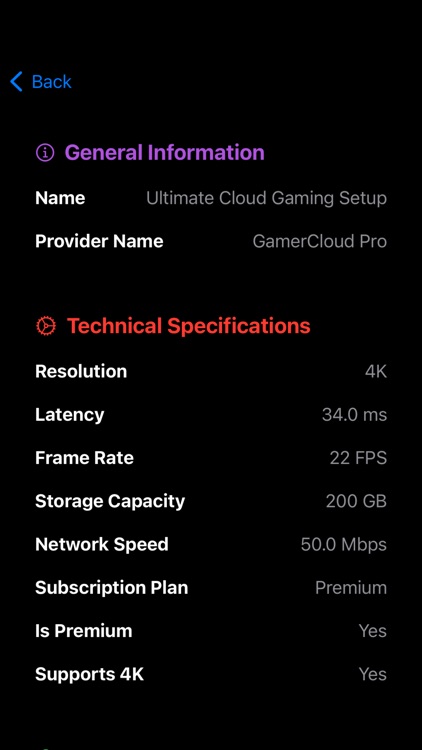 Cloud Games Setup Info Assist