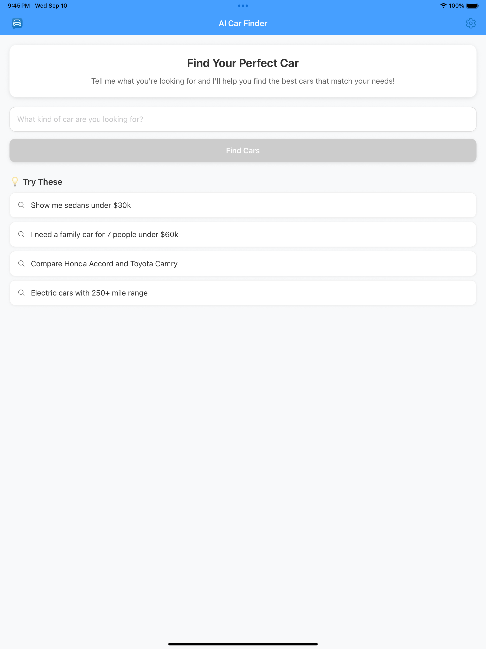 AI Car Search