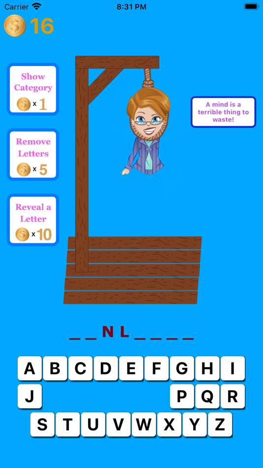 #3. Hangman in English or Spanish (iOS) 来自: Blue Water Apps, LLC