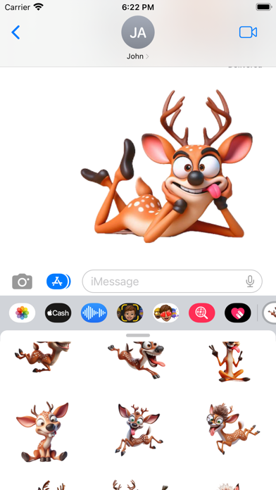 Funny Fawn Stickers Screenshot