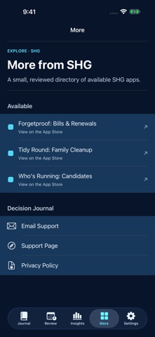 Decision Journal: Logbook Screenshot 4 of 5