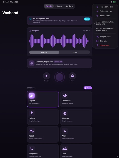 Voxbend screenshot 4