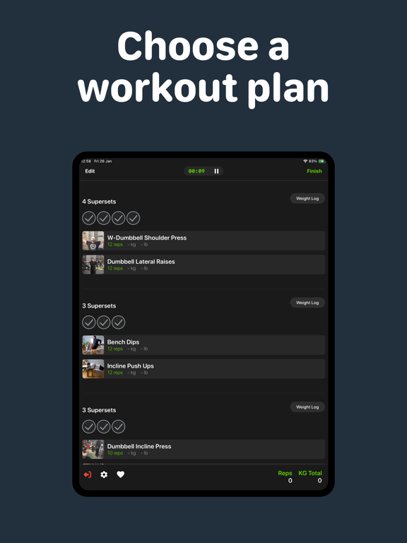 Screenshot #5 pour Gym Plan - Workout & Tracker
