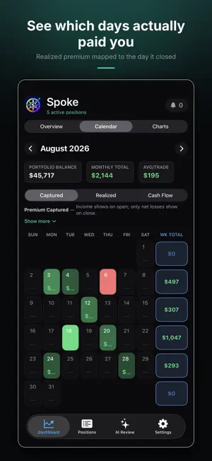 Spoke: Options Wheel Tracker screenshot 2