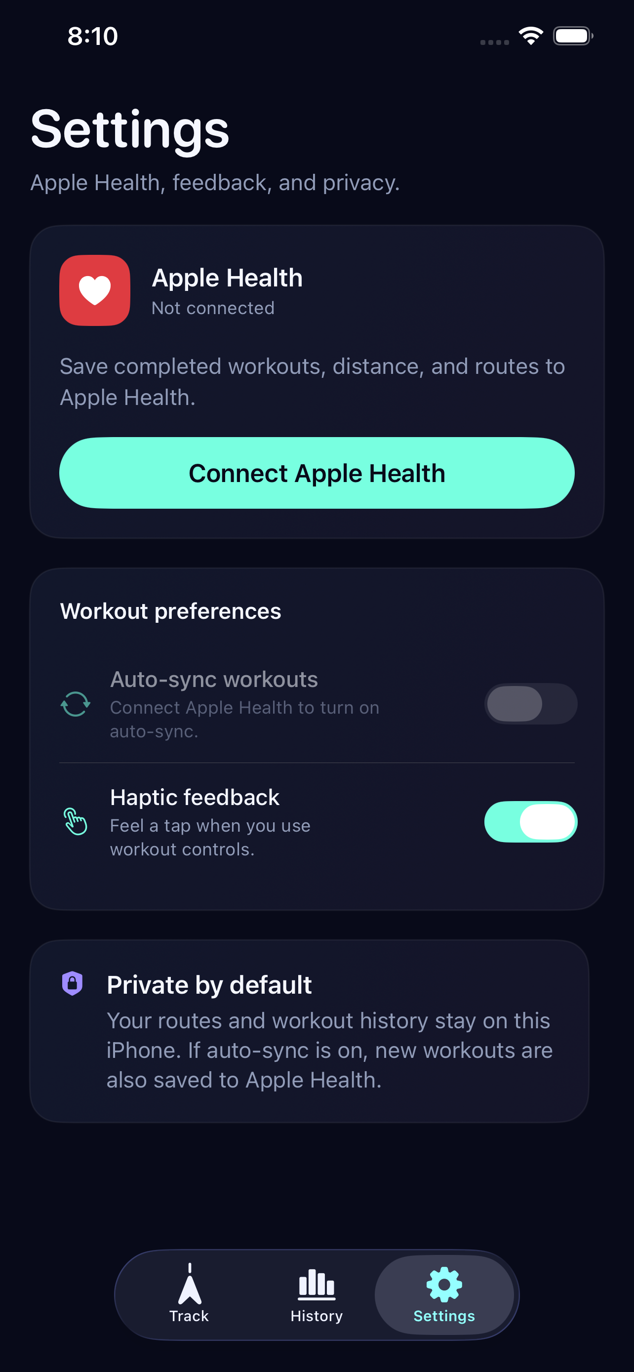 trackme: walk & run screenshot 3