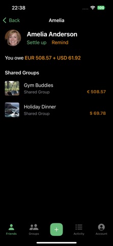 CostSplit App screenshot