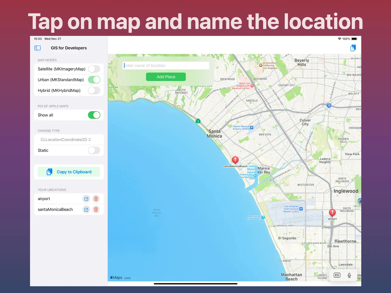 #2. GIS for Developers (iOS) Podle: Eduardo Dominguez Menendez
