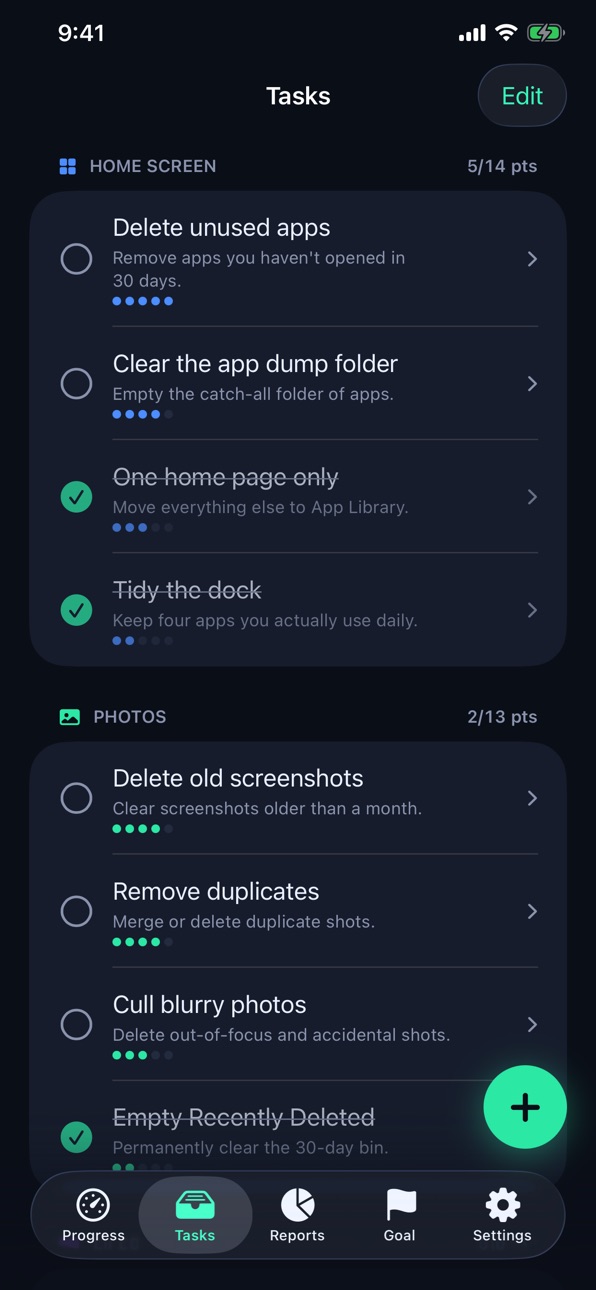iPhone screenshot