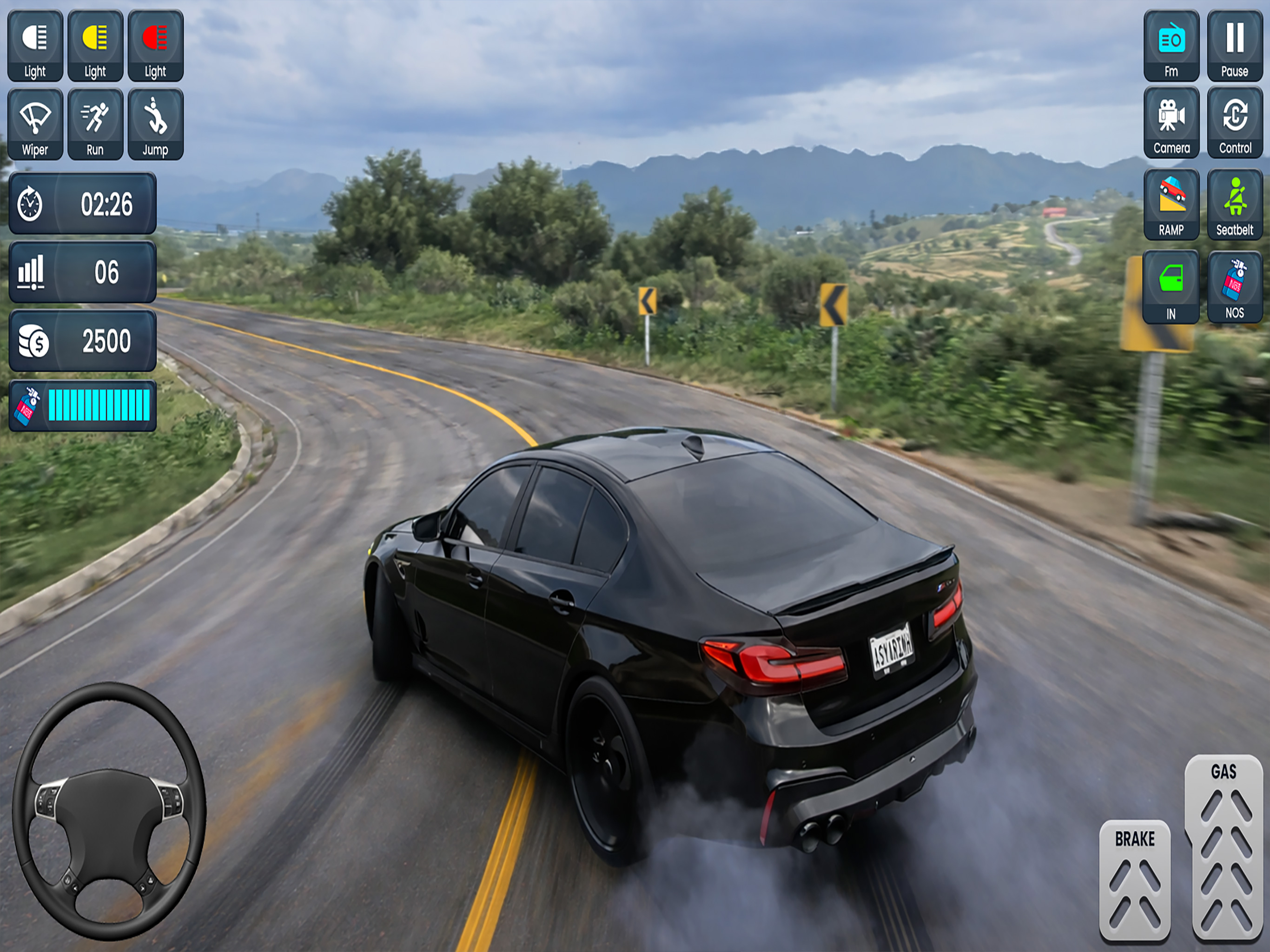 Black Engine Car Driving Game