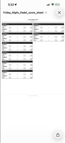 Padel Match Planner Screenshot 7 of 8