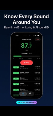 SoundLogger Noise & dB Tracker screenshot