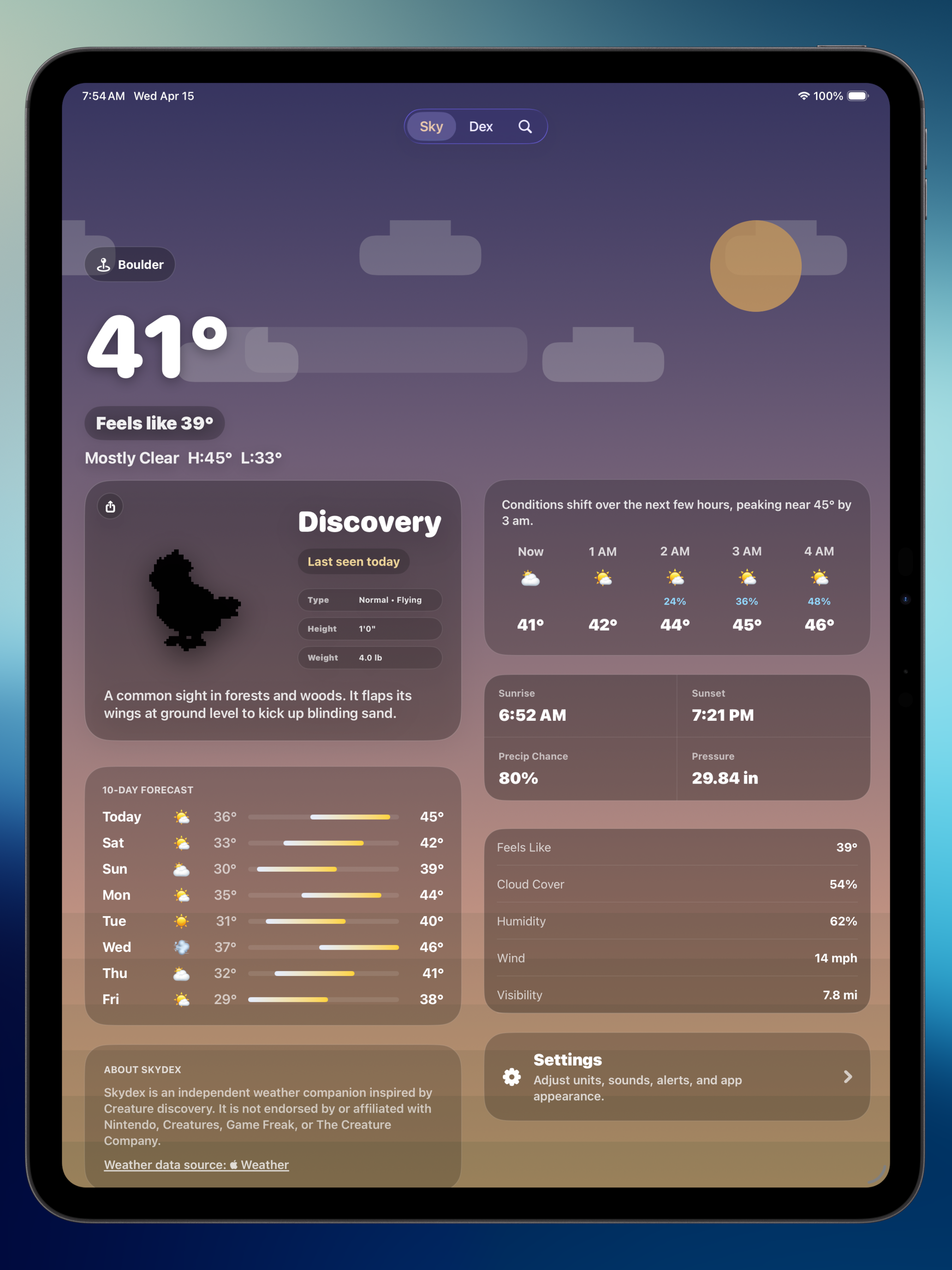 Skydex - Pixel Weather Dex screenshot 9