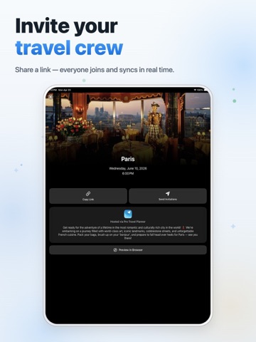Pro Travel Planner iPad screenshot