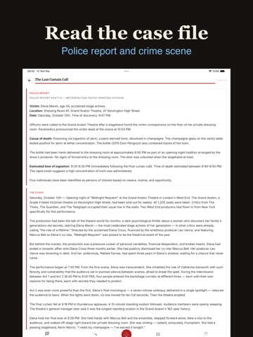 Forgotten Mystery: Murder Case iPad screenshot