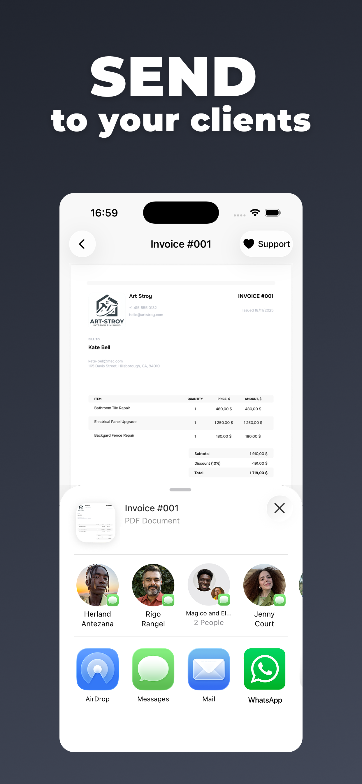 Invoice And Estimate Maker App screenshot 5