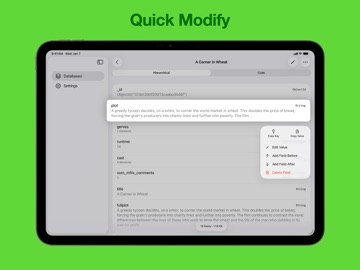 MongoPie iPad screenshot