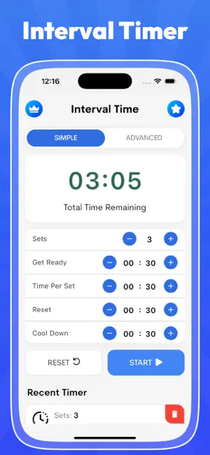 Interval Timer & Tabata Timer screenshot 1