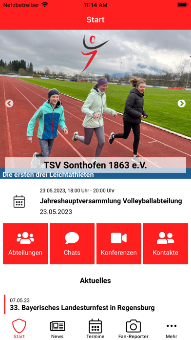 TSV Sonthofen Vereinsapp Screenshot