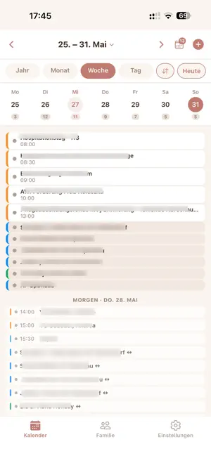 Emilia Familienkalender screenshot 2