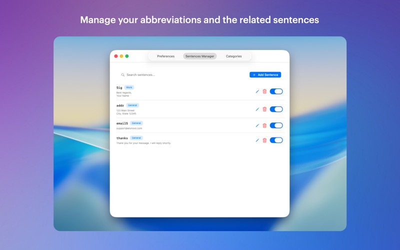 App screenshot