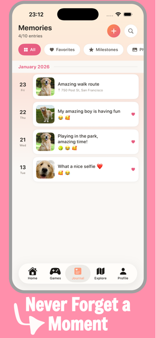 Furever - Pet Memory Journal Screenshot 2 of 6