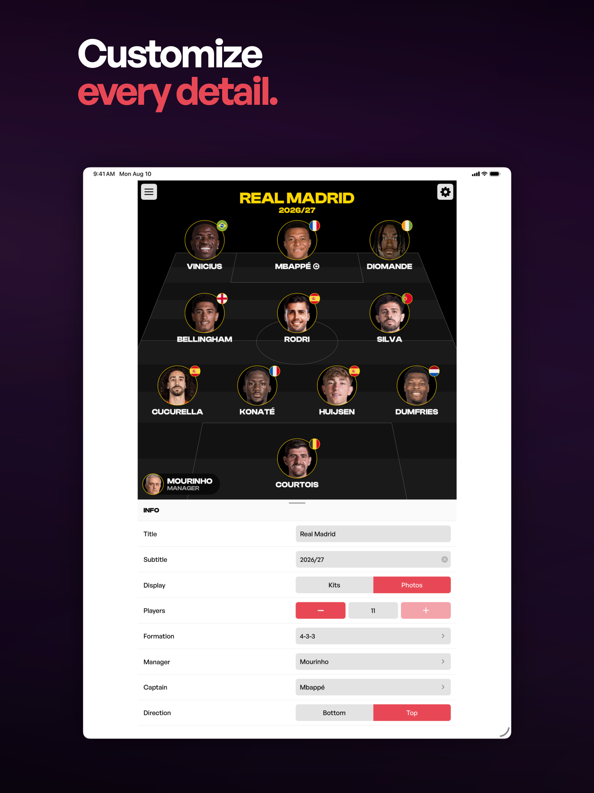 Soccer Lineup Maker: MyLineups screenshot 9
