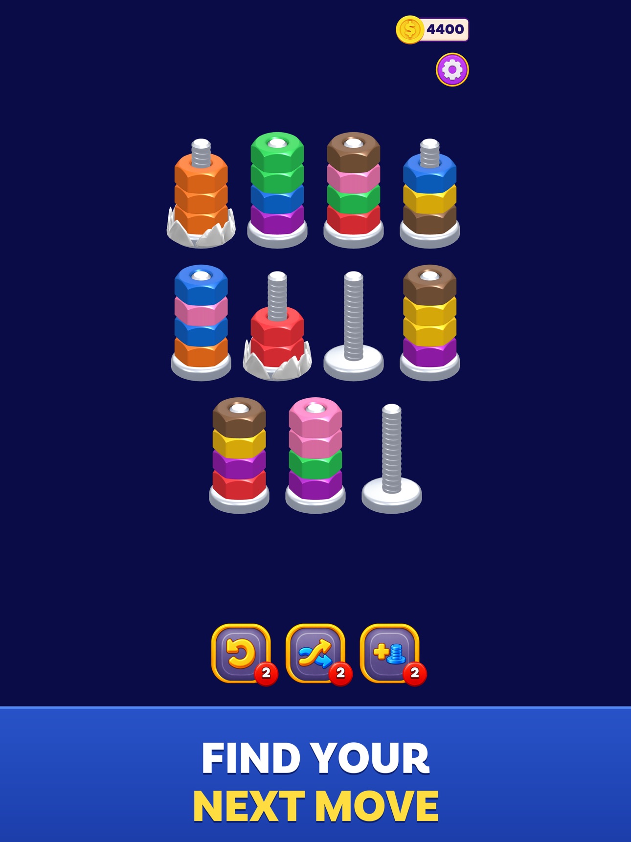 Screenshot 12 of Nut Stack: Color Sort Puzzle