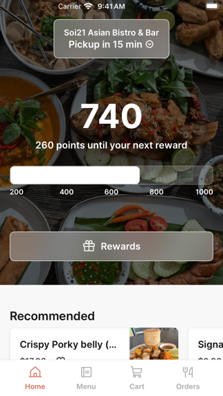 Soi21 Asian Bistro & Bar app screenshot