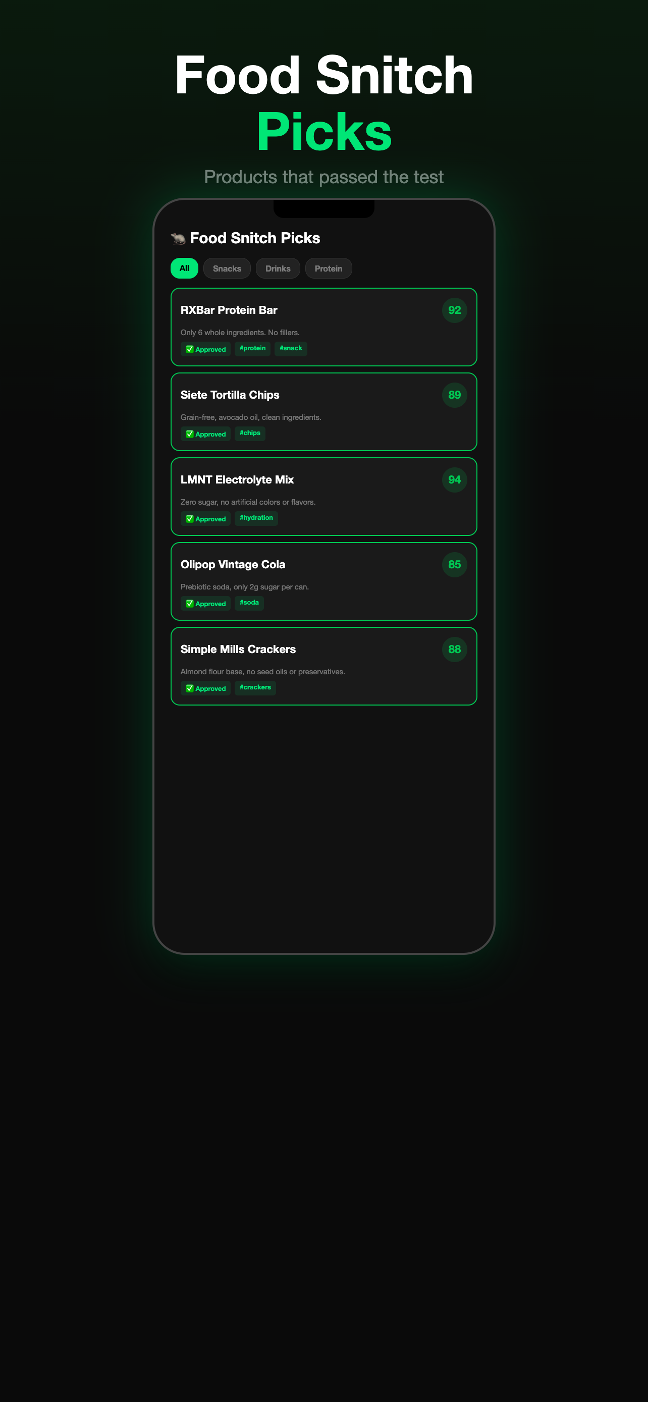 Food Snitch: Food Scanner screenshot 2