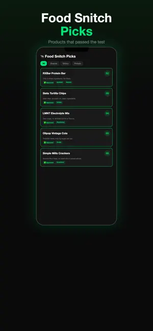 Food Snitch: Food Scanner screenshot 2